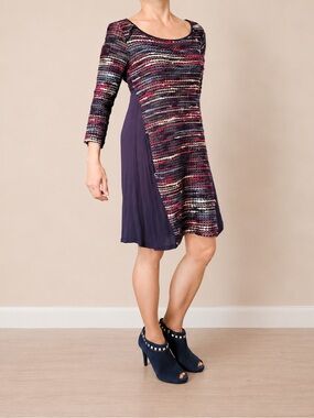 Maeve Anthropologie Multicolor Knit A-Line Dress Size XS - Runs Like Small